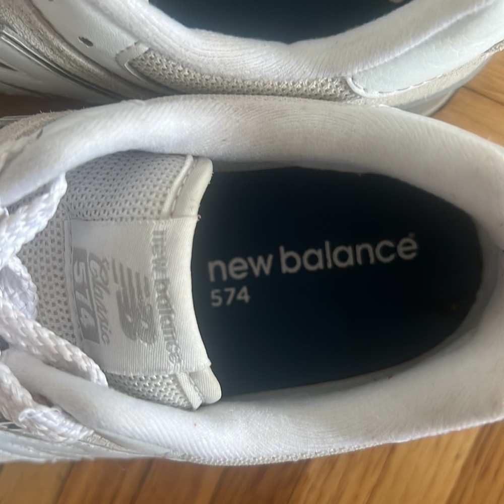 NWT New Balance 574 White/Grey Sneakers | Casual Walking/Running Shoes 👟 - Picture 10 of 10